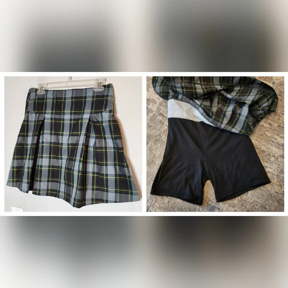 Dennis green plaid skort. Girls size 14.‎